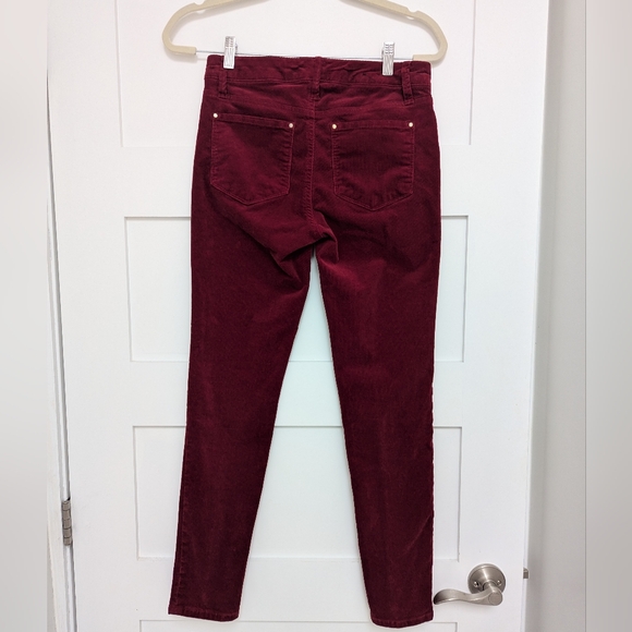 Club Monaco Burgundy Slip Fit Courdory Pants - Picture 10 of 10